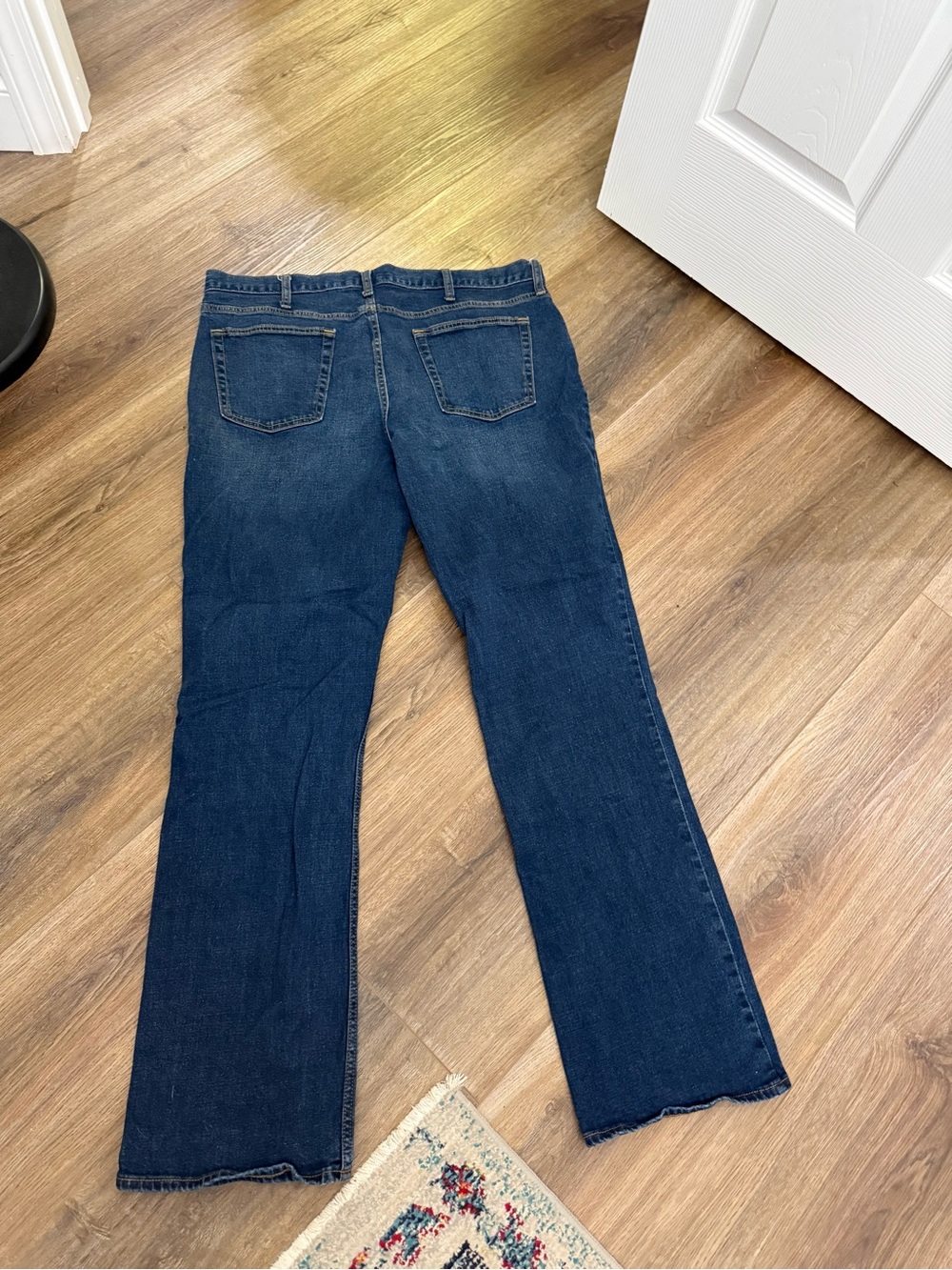 Old Navy Boot Cut Jeans 38x34 Built-In Flex Dark Wash Stretch Denim Men - Picture 6 of 6